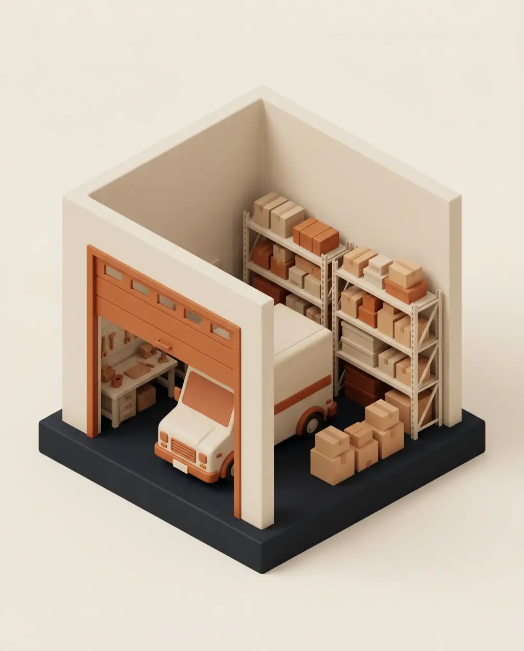 27 m² — Großgarage, Fahrzeug + Lager
